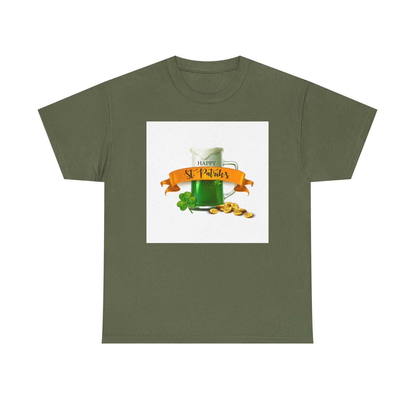 Unisex St. Patrick's Day Tee — 'Happy St. Patrick's' Beer Mug & Gold Coins Design (Limited Edition)