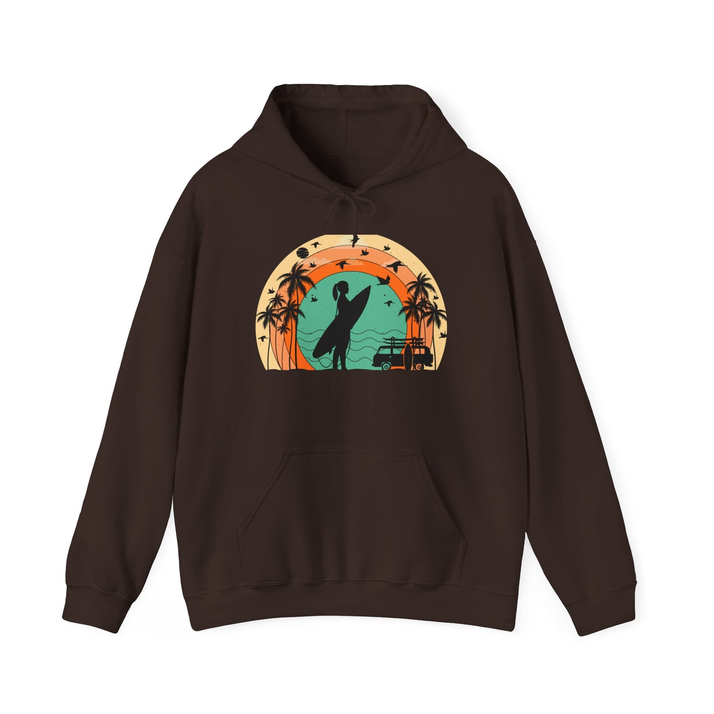 Vintage Retro Surfer Women's Hoodie