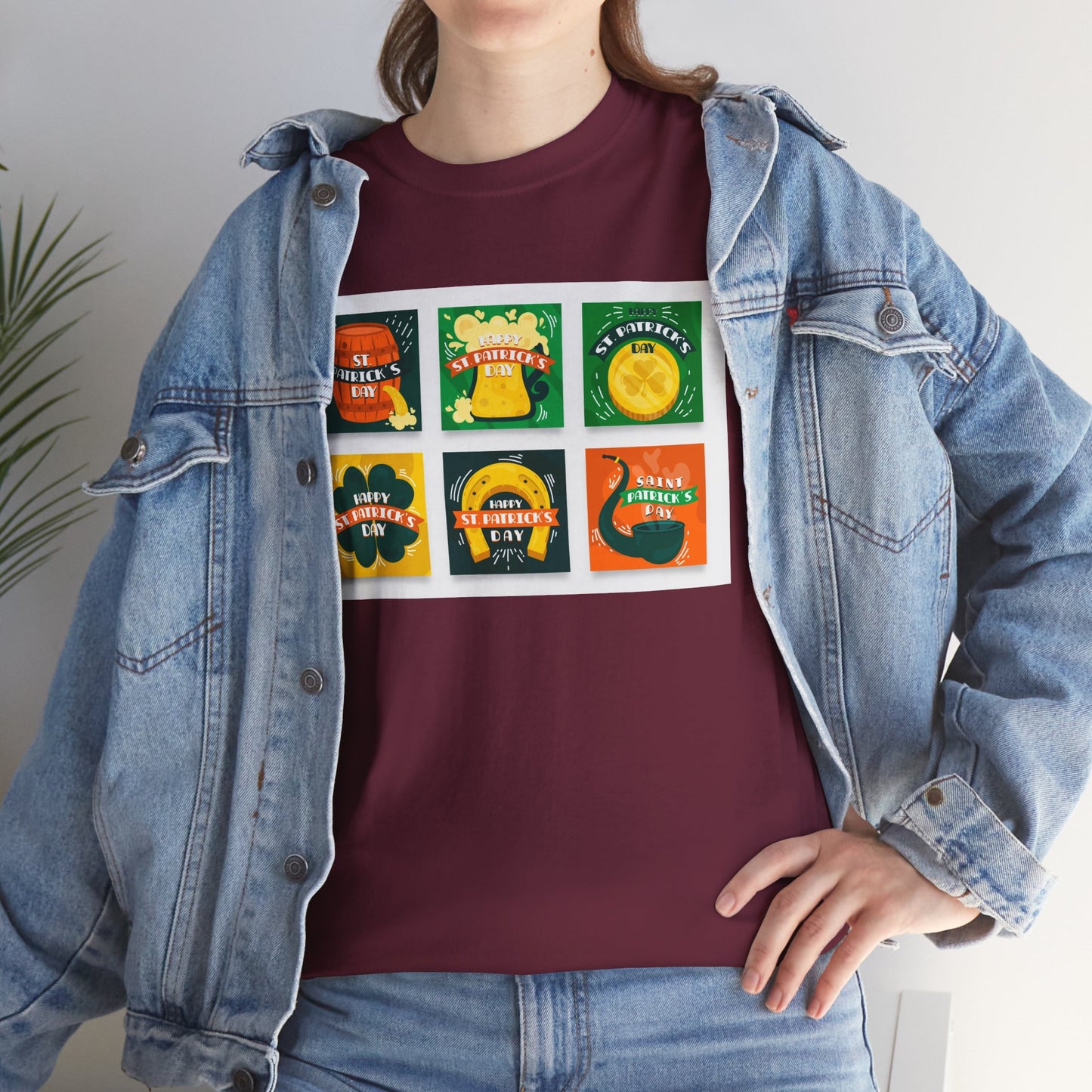 Unisex Retro St. Patrick’s Day Icons T-Shirt — Lucky Clover & Beer Graphic Tee (Limited Edition)