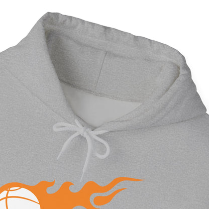 Fire Basketball Hoodie - Men's Varsity Hooded Sweatshirt