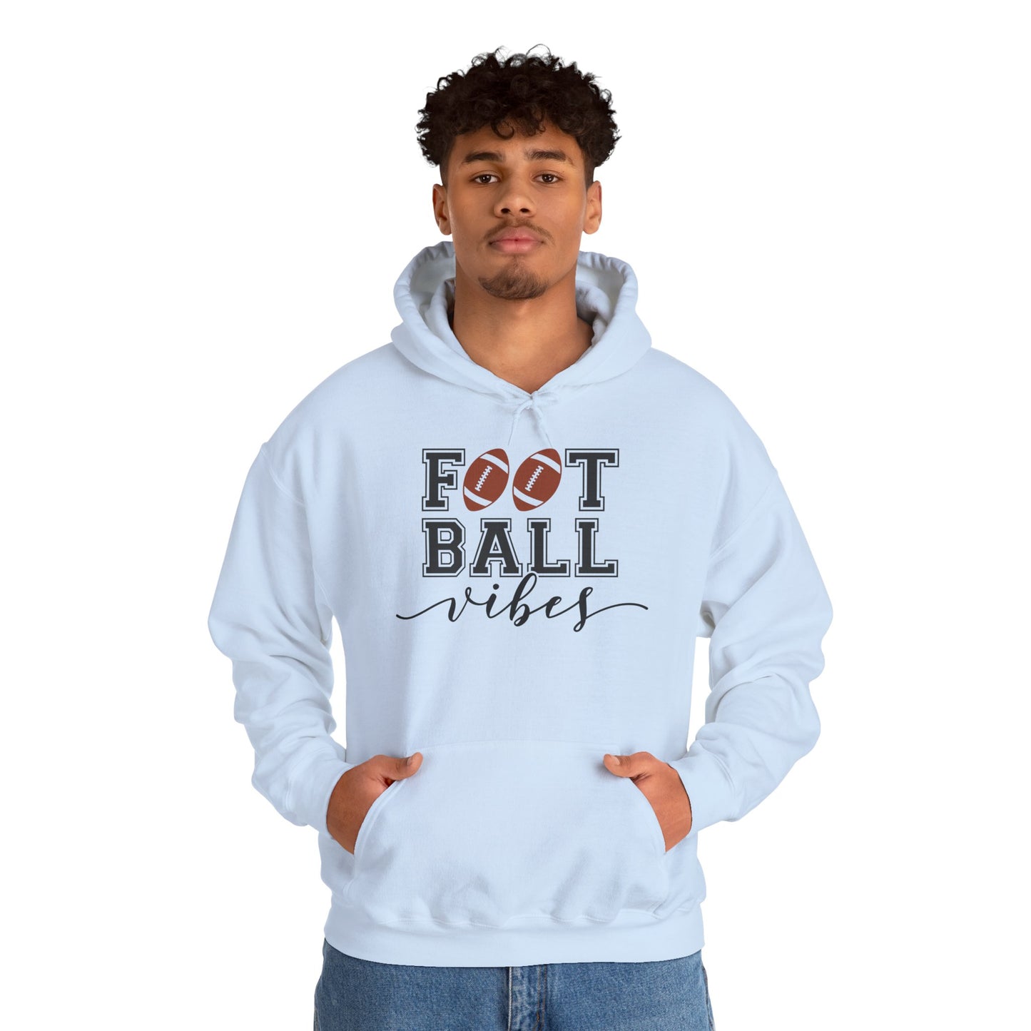 Football Vibes Men's Hoodie - Sporty Athletic Apparel