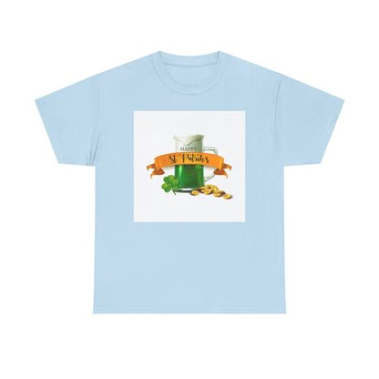 Unisex St. Patrick's Day Tee — 'Happy St. Patrick's' Beer Mug & Gold Coins Design (Limited Edition)