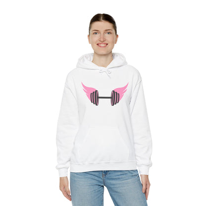 Women's Hoodie - Strong Barbell With Wings