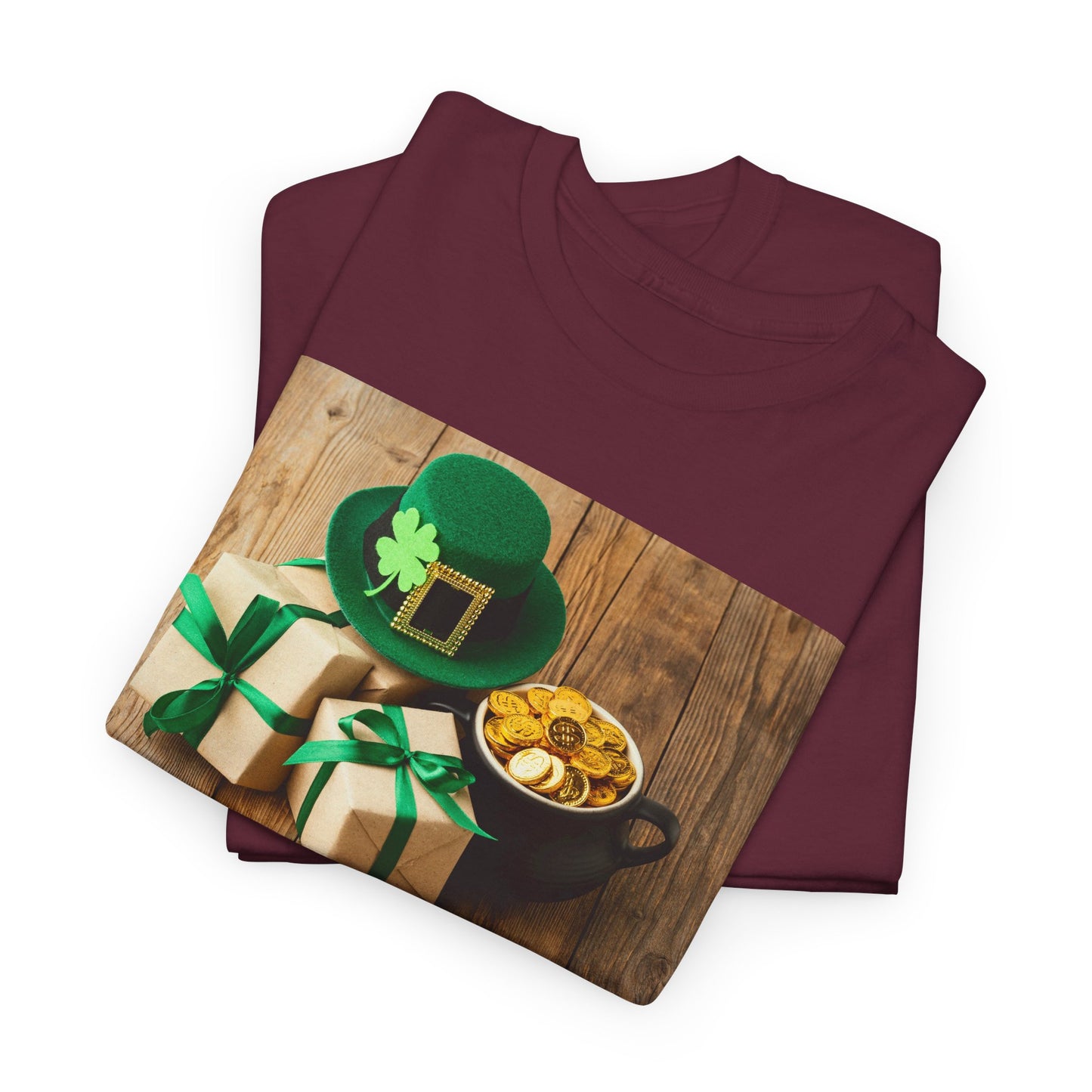 Unisex St. Patrick’s Day Gifts T-Shirt — Leprechaun Hat, Shamrock & Gold Pot Tee (Limited Edition)