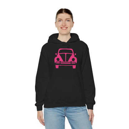 Pink Beetle Car Hoodie - Women's Hoodie