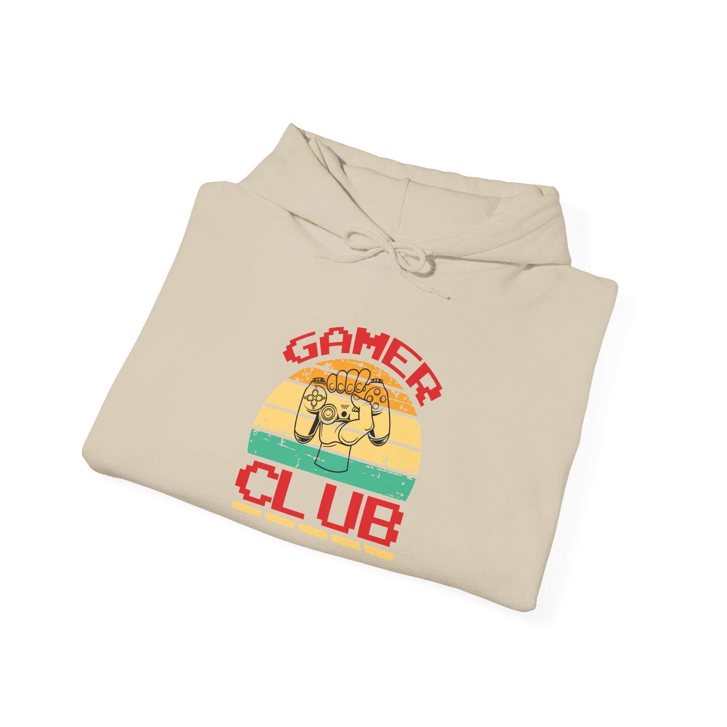 Gamer Club with Controller Design Men's Hoodie