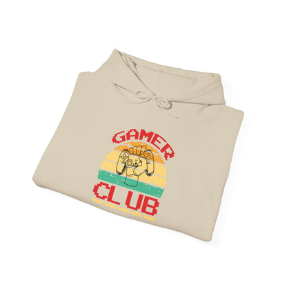 Gamer Club with Controller Design Men's Hoodie