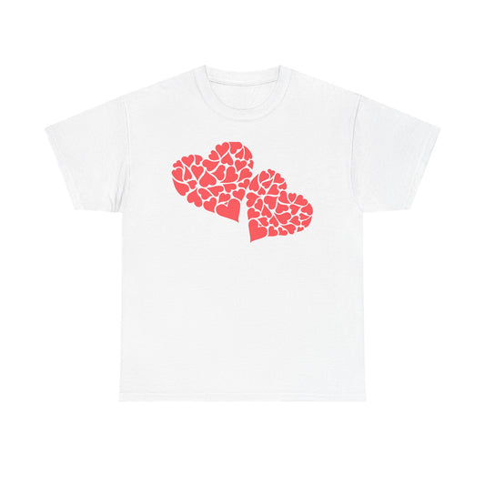 Heart Mosaic T-Shirt — Pink-Hearts Design for Valentine's & Everyday Love (Unisex Limited Edition)