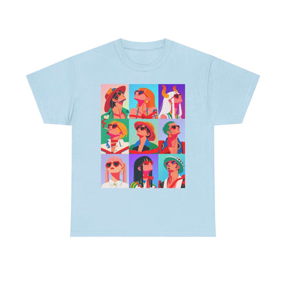 Retro One Piece Friends in Sunglasses Unisex Tee