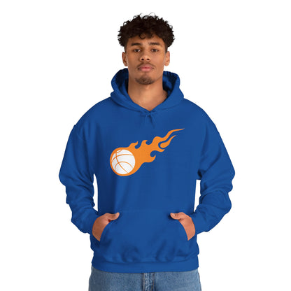 Fire Basketball Hoodie - Men's Varsity Hooded Sweatshirt