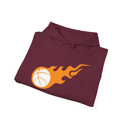 Fire Basketball Hoodie - Men's Varsity Hooded Sweatshirt