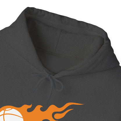 Fire Basketball Hoodie - Men's Varsity Hooded Sweatshirt