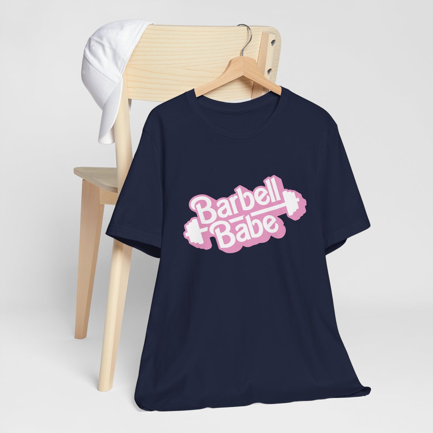 Women's Barbell Babe Tee - Girly and Cute Design