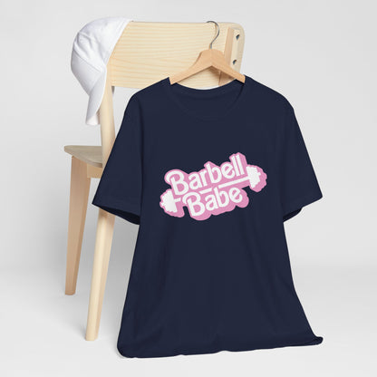 Women's Barbell Babe Tee - Girly and Cute Design
