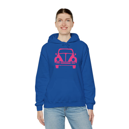 Pink Beetle Car Hoodie - Women's Hoodie