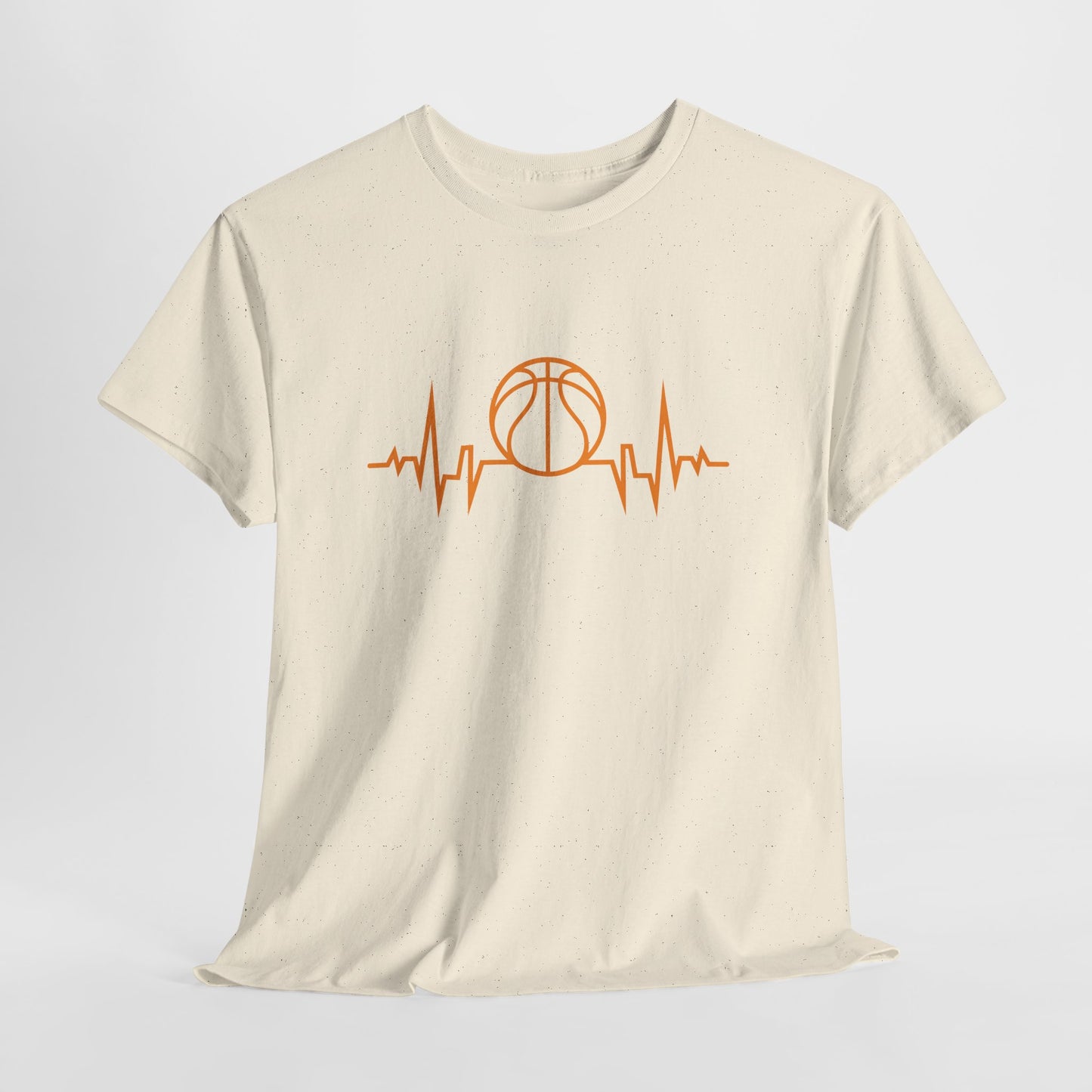 Basketball Heartbeat Tee — Basketball Pulse Graphic T-Shirt