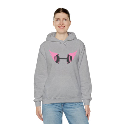 Women's Hoodie - Strong Barbell With Wings