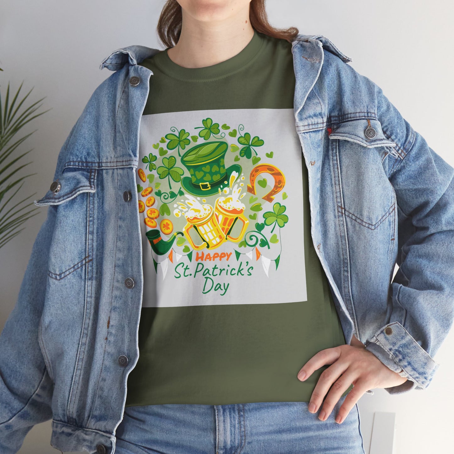 Unisex St. Patrick's Day Tee — 'Happy St. Patrick's Day' Shamrock & Leprechaun Hat Graphic (Limited Edition)