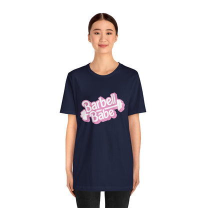 Women's Barbell Babe Tee - Girly and Cute Design