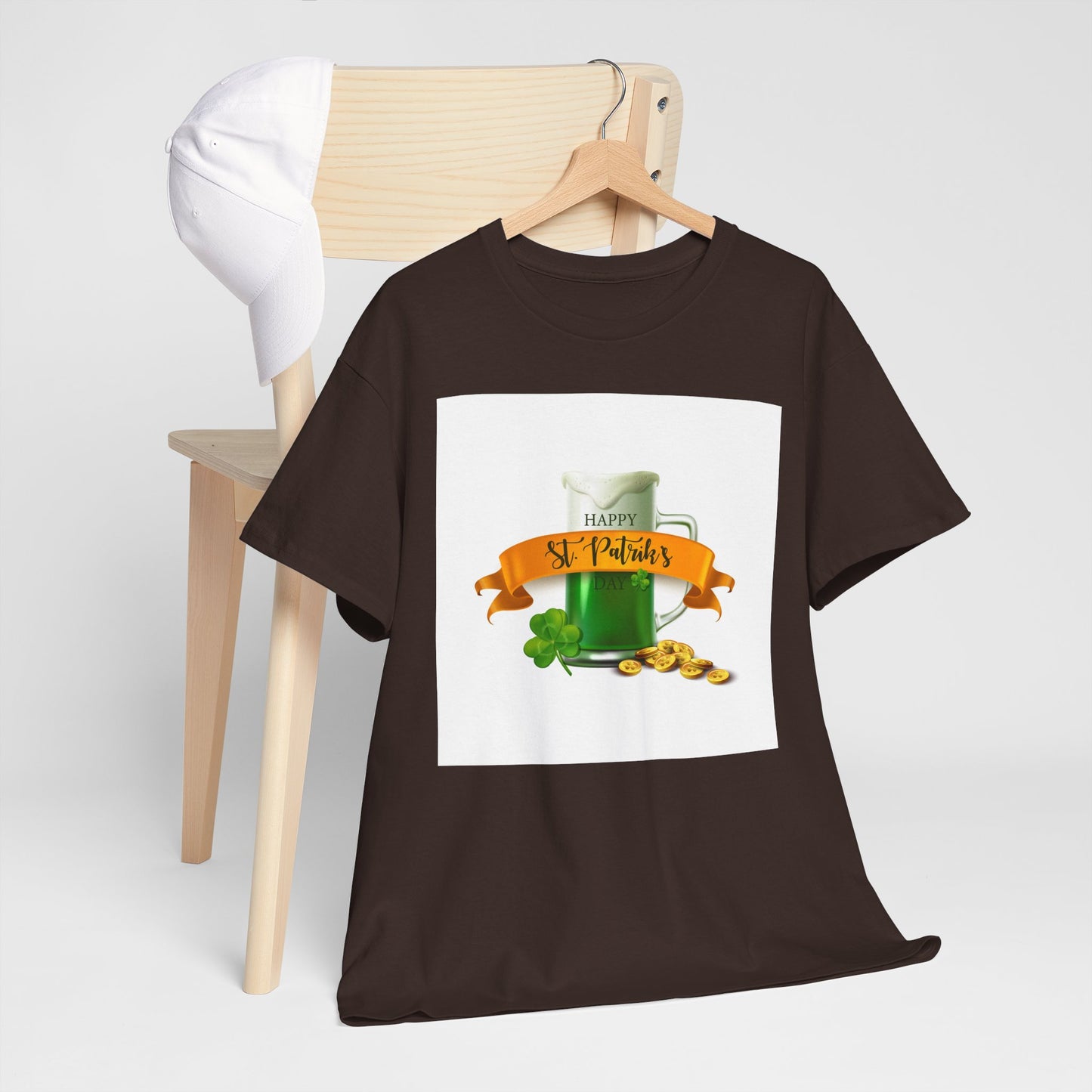 Unisex St. Patrick's Day Tee — 'Happy St. Patrick's' Beer Mug & Gold Coins Design (Limited Edition)