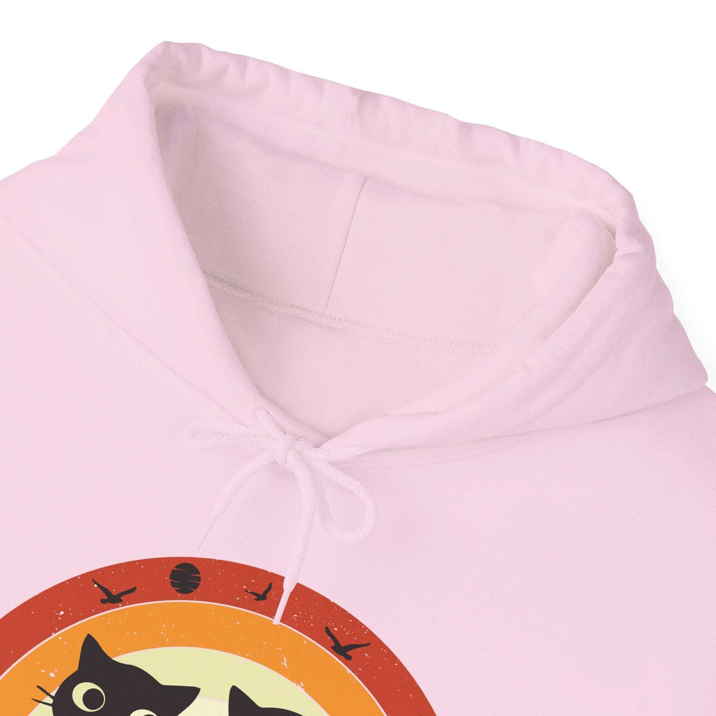 Retro Cat Rainbow Hoodie - Women's Hoodies