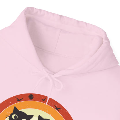 Retro Cat Rainbow Hoodie - Women's Hoodies