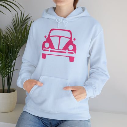 Pink Beetle Car Hoodie - Women's Hoodie