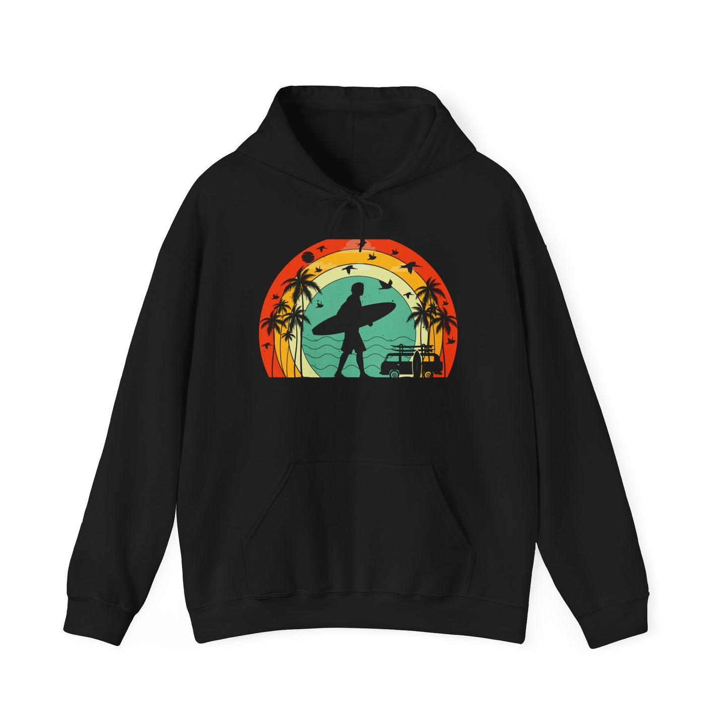 Retro Vintage Surfer Men's Hoodie