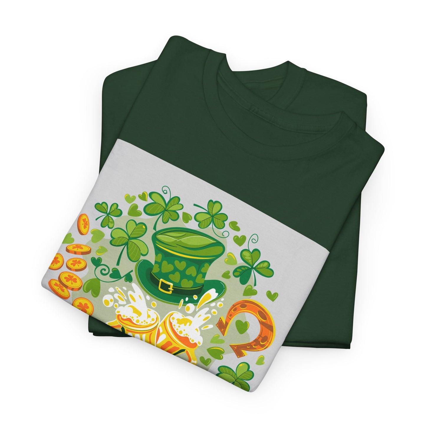 Unisex St. Patrick's Day Tee — 'Happy St. Patrick's Day' Shamrock & Leprechaun Hat Graphic (Limited Edition)
