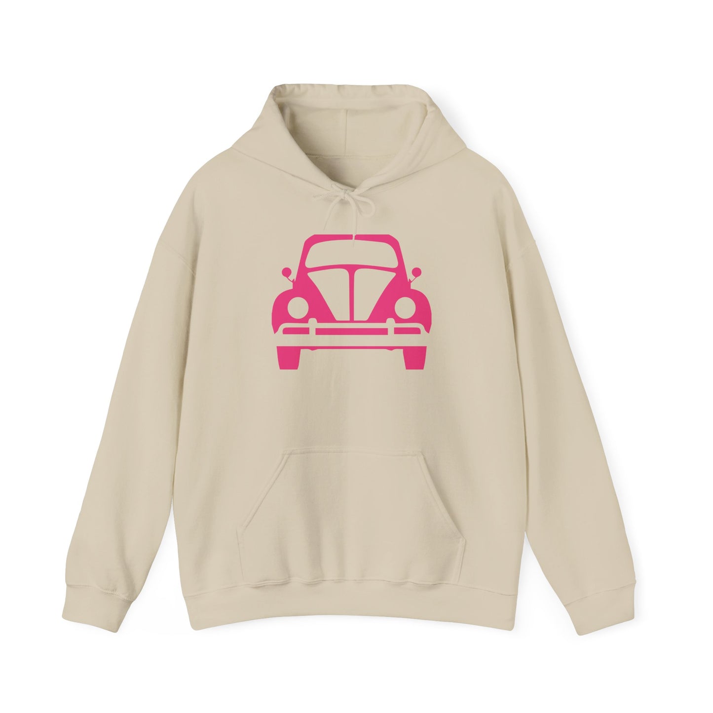Pink Beetle Car Hoodie - Women's Hoodie