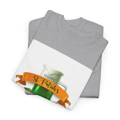 Unisex St. Patrick's Day Tee — 'Happy St. Patrick's' Beer Mug & Gold Coins Design (Limited Edition)