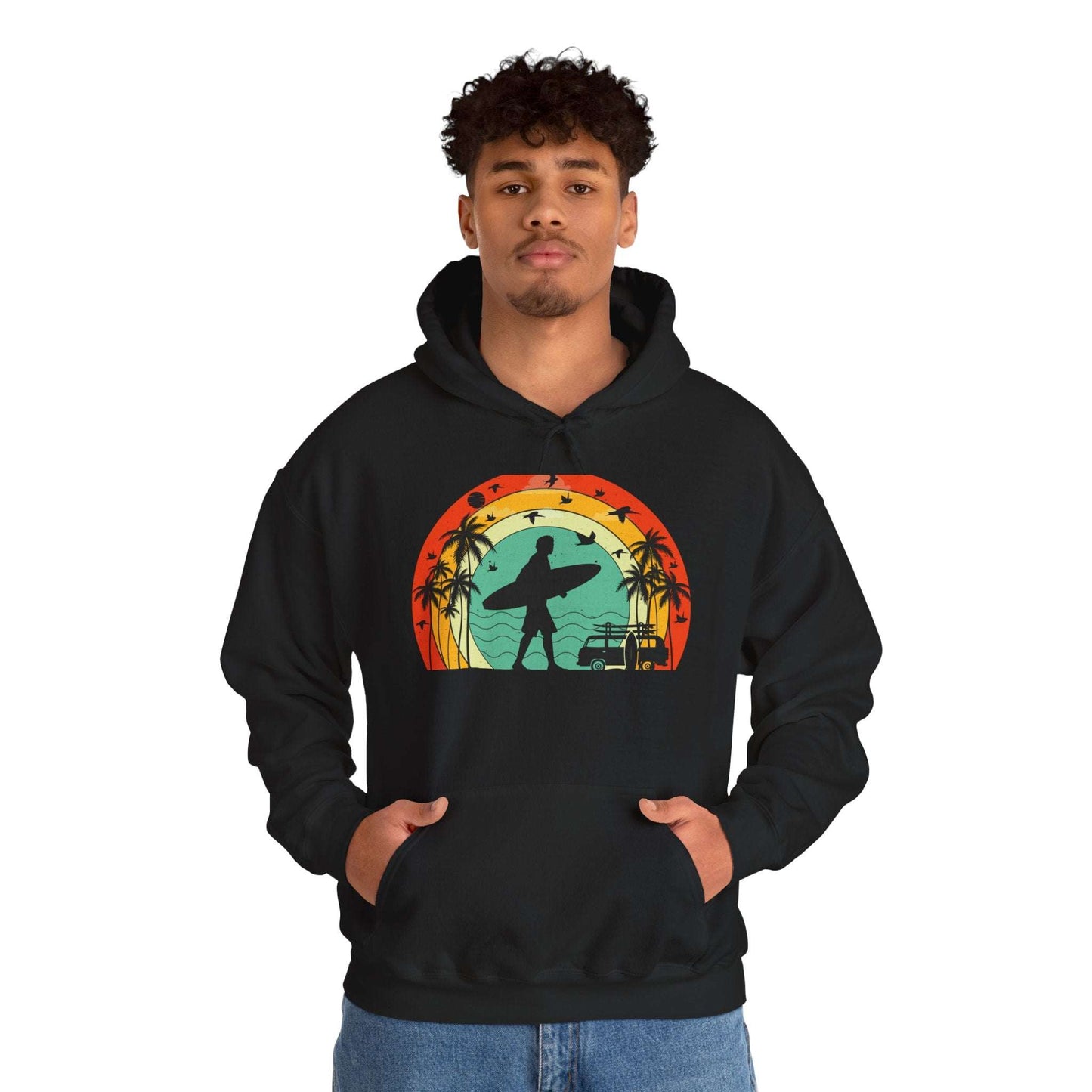 Retro Vintage Surfer Men's Hoodie