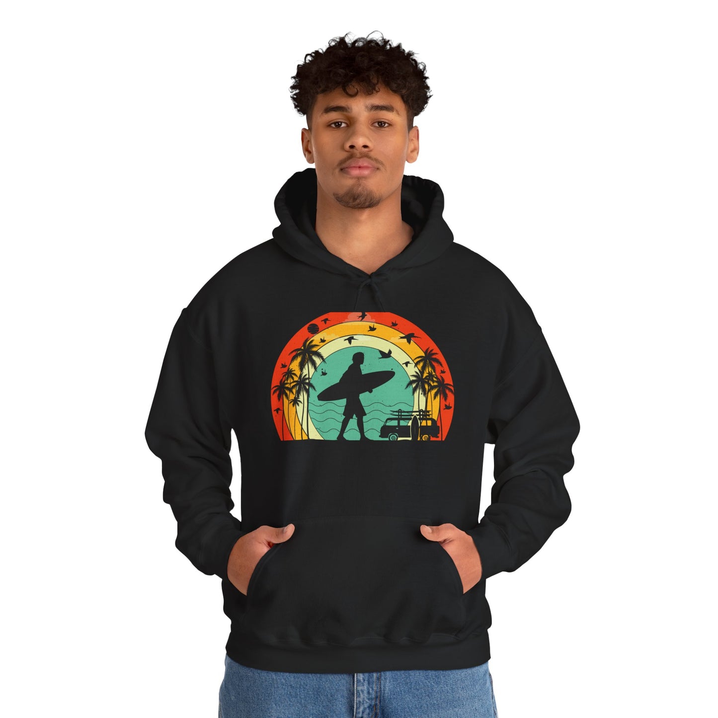 Retro Vintage Surfer Men's Hoodie