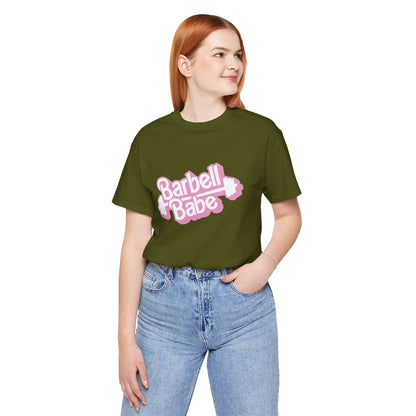 Women's Barbell Babe Tee - Girly and Cute Design