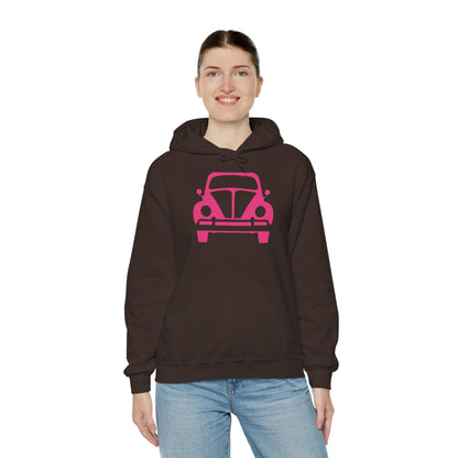 Pink Beetle Car Hoodie - Women's Hoodie