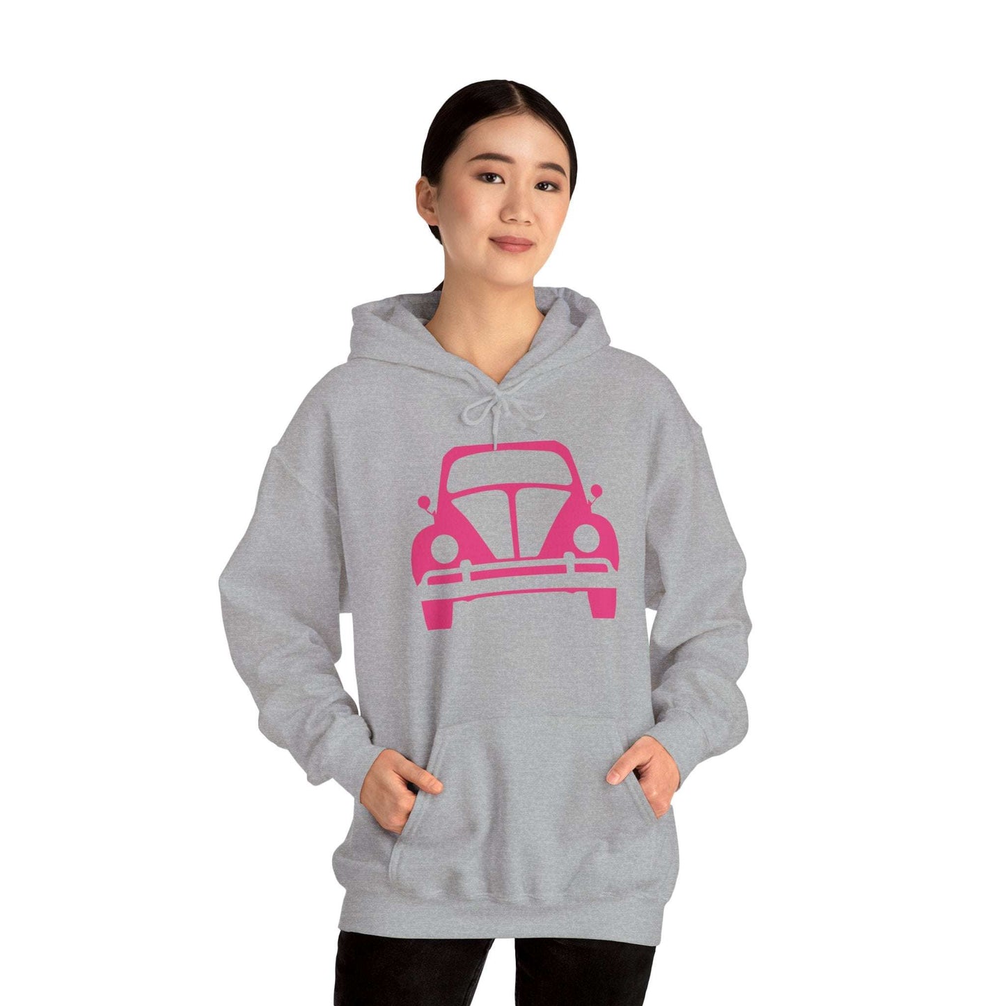 Pink Beetle Car Hoodie - Women's Hoodie
