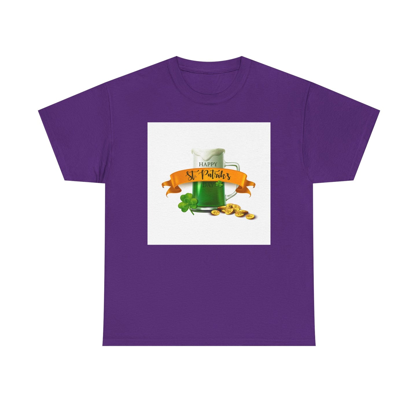 Unisex St. Patrick's Day Tee — 'Happy St. Patrick's' Beer Mug & Gold Coins Design (Limited Edition)