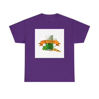 Unisex St. Patrick's Day Tee — 'Happy St. Patrick's' Beer Mug & Gold Coins Design (Limited Edition)