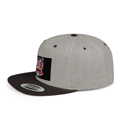 Vibrant Tiger Snapback Hat - Trendy Style for Animal Lovers
