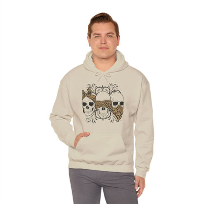 Three Skull Head - Men's Hoodie