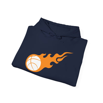 Fire Basketball Hoodie - Men's Varsity Hooded Sweatshirt