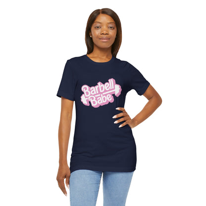 Women's Barbell Babe Tee - Girly and Cute Design