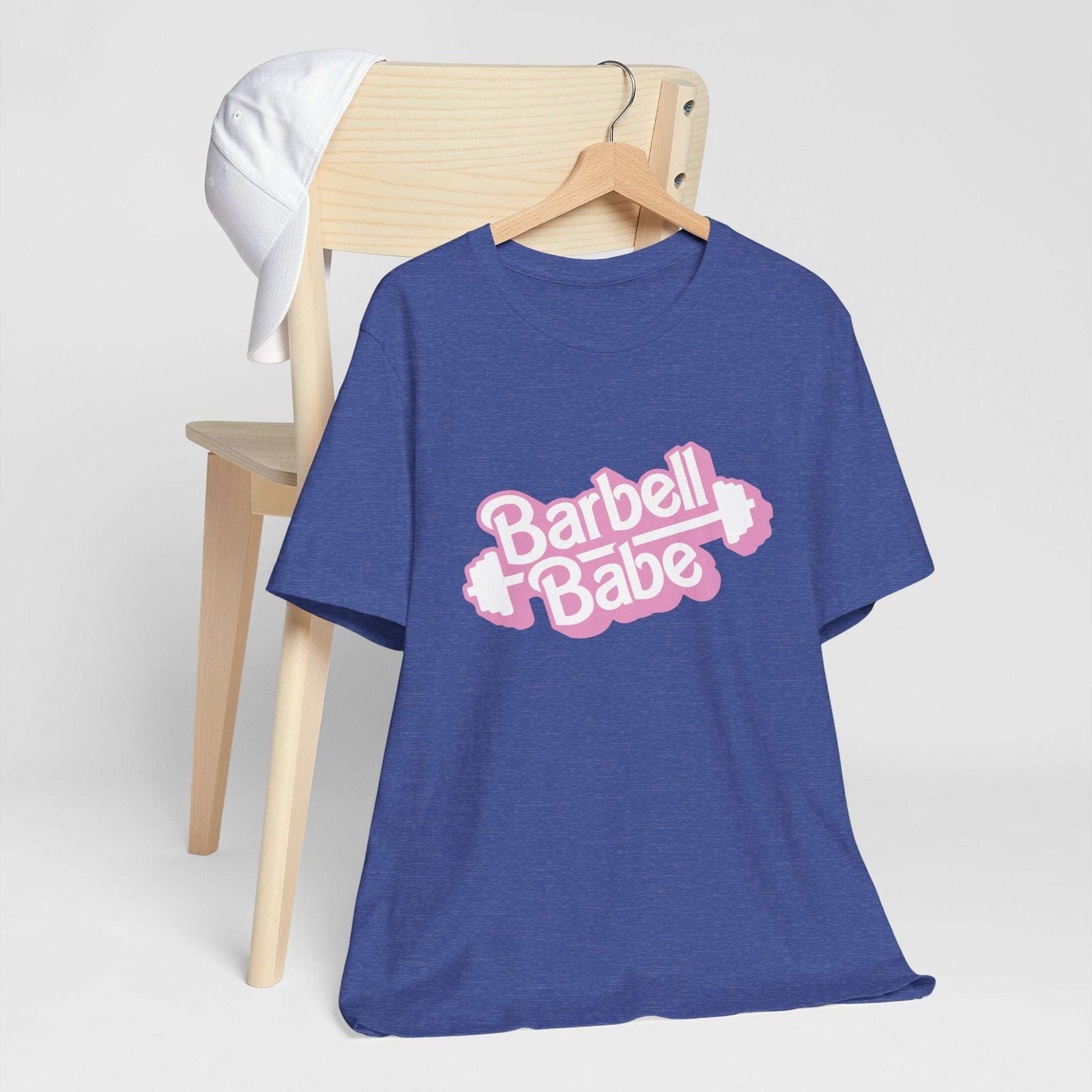 Women's Barbell Babe Tee - Girly and Cute Design