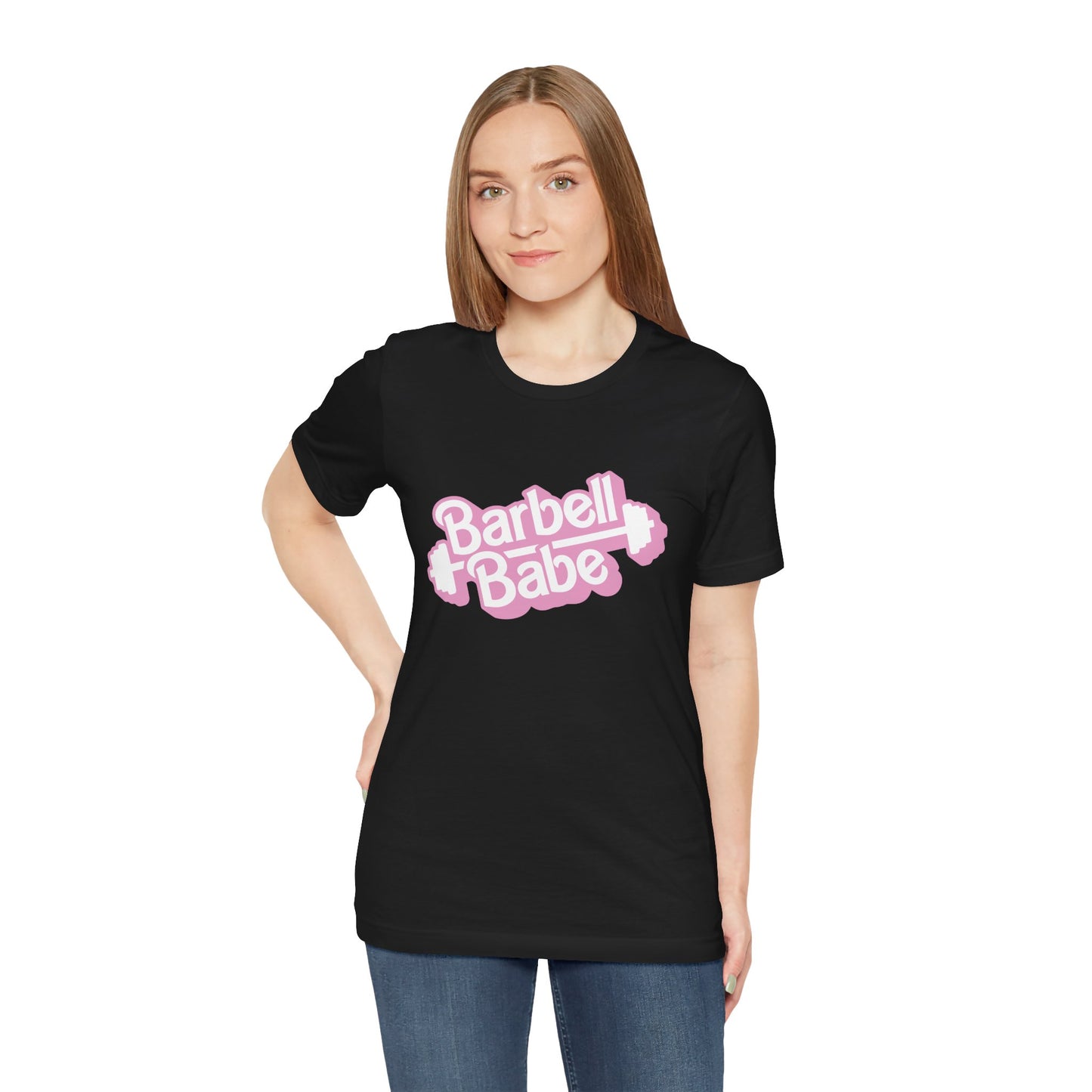 Women's Barbell Babe Tee - Girly and Cute Design