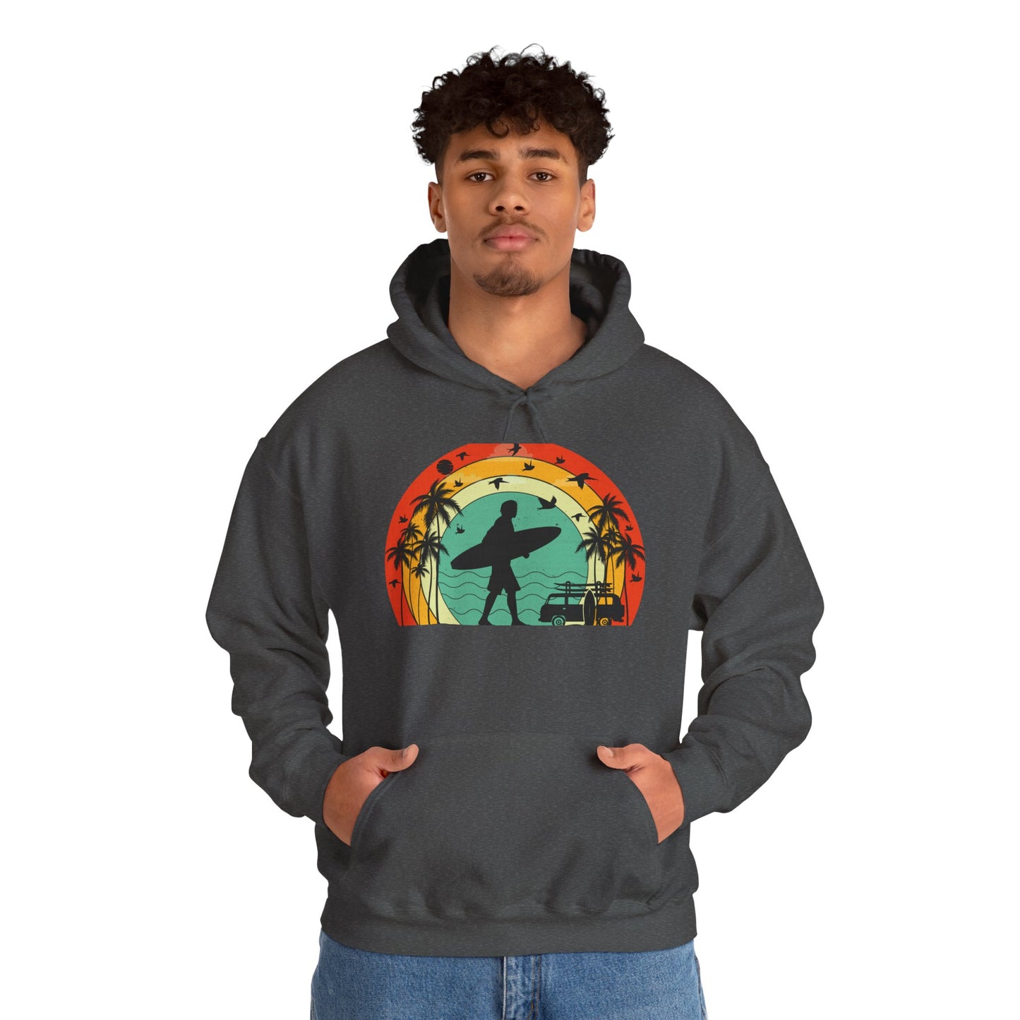 Retro Vintage Surfer Men's Hoodie