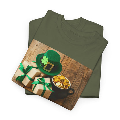 Unisex St. Patrick’s Day Gifts T-Shirt — Leprechaun Hat, Shamrock & Gold Pot Tee (Limited Edition)