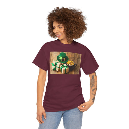 Unisex St. Patrick’s Day Gifts T-Shirt — Leprechaun Hat, Shamrock & Gold Pot Tee (Limited Edition)