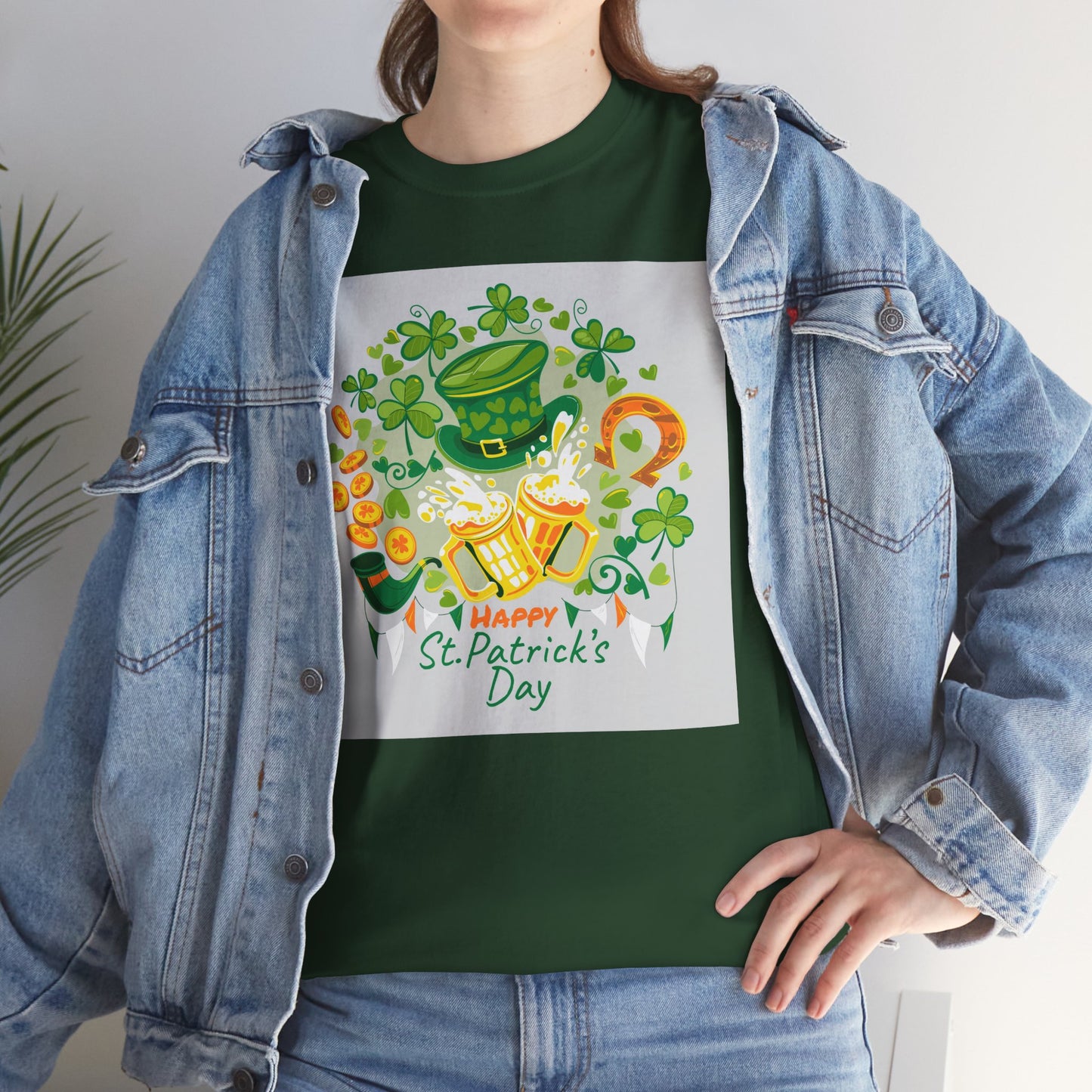 Unisex St. Patrick's Day Tee — 'Happy St. Patrick's Day' Shamrock & Leprechaun Hat Graphic (Limited Edition)