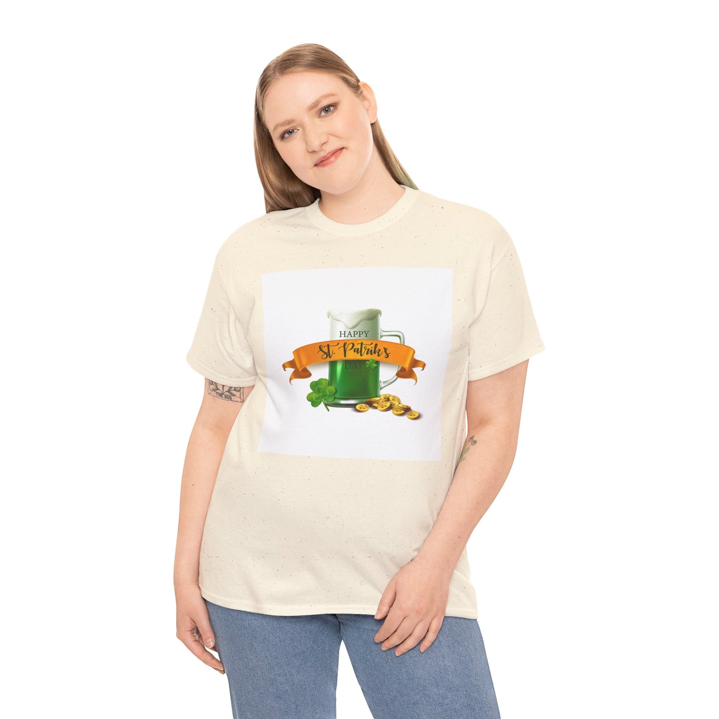 Unisex St. Patrick's Day Tee — 'Happy St. Patrick's' Beer Mug & Gold Coins Design (Limited Edition)