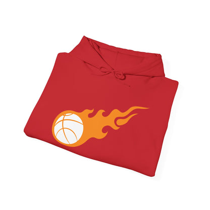 Fire Basketball Hoodie - Men's Varsity Hooded Sweatshirt